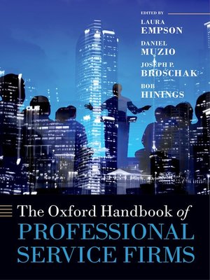 cover image of The Oxford Handbook of Professional Service Firms